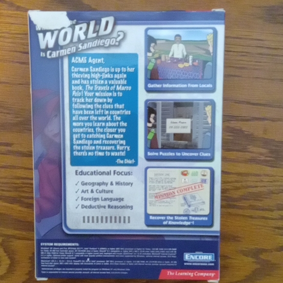 Where in the World is Carmen Sandiego Computer game. - Picture 2 of 2